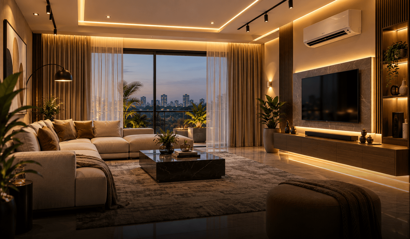 Luxurious Evening Living Room Luxurious Evening Living Room