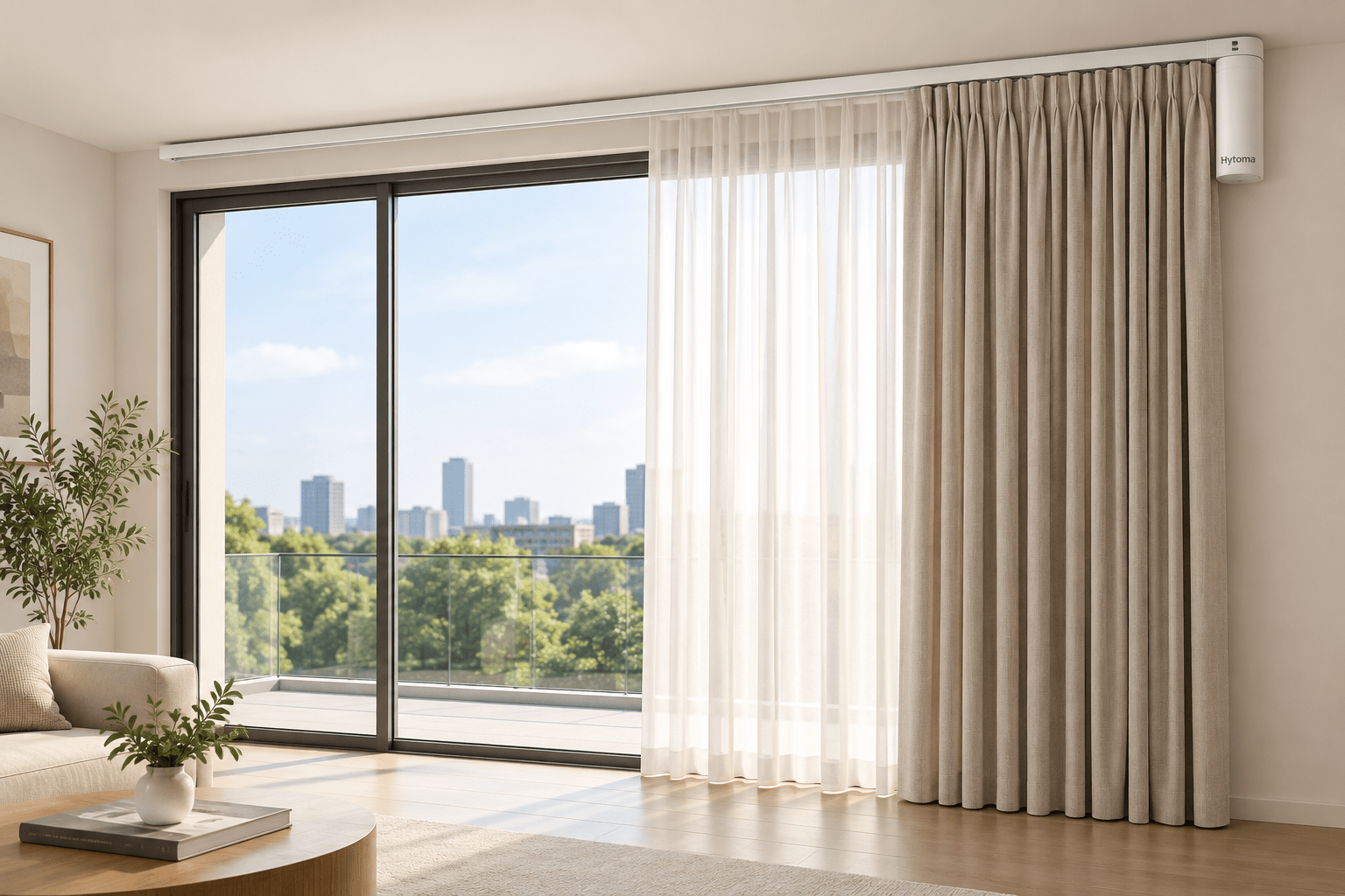 Single Side Motorized Curtain