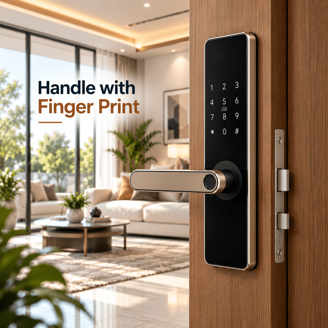 Fingerprint Handle Lock