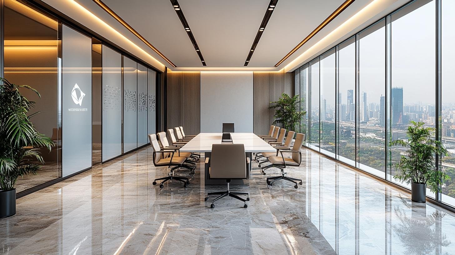 Contemporary office entrance